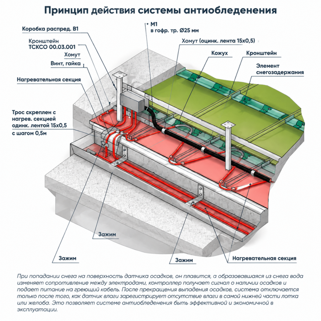 Устройство системы антиобледенения Устройство системы антиобледенения