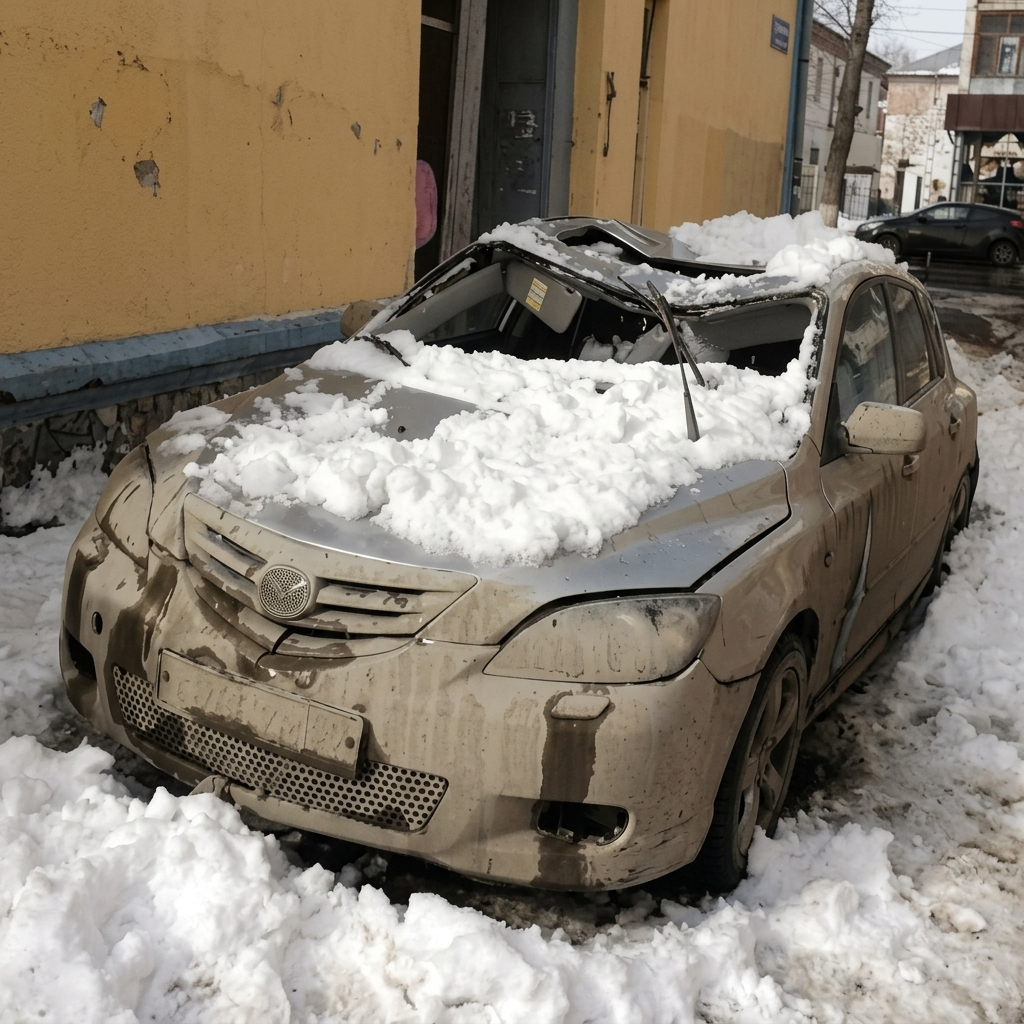 Последствия падения снега Последствия падения снега