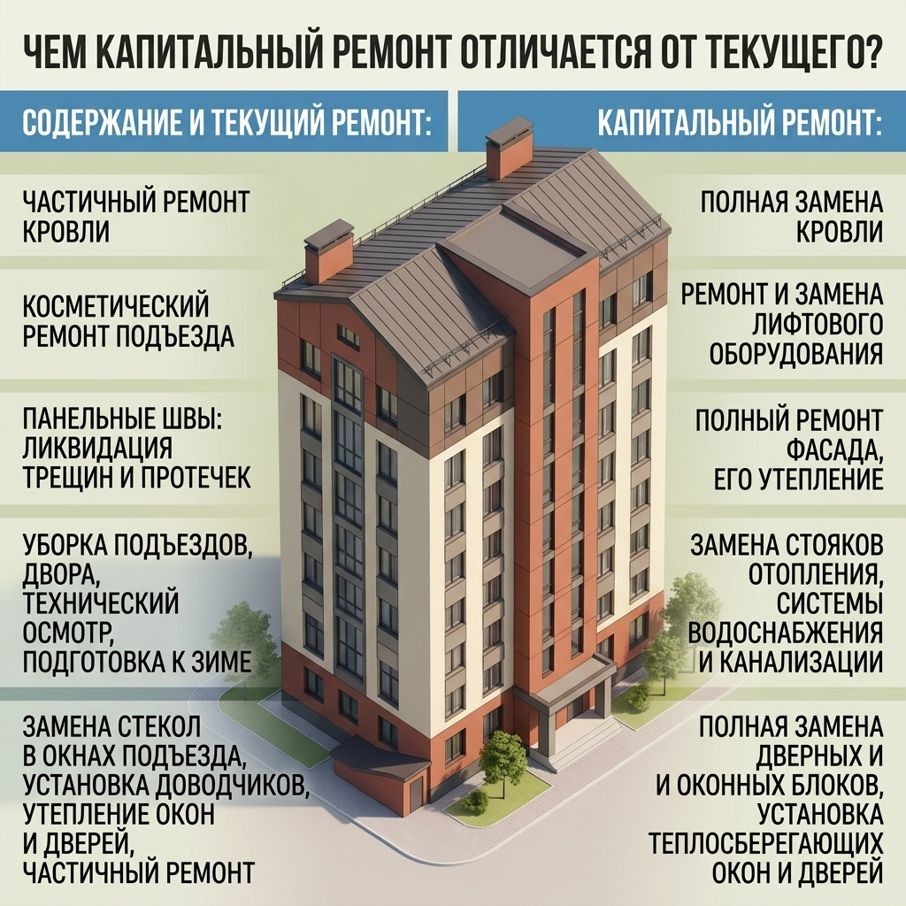 Ремонт фасада многоквартирного дома